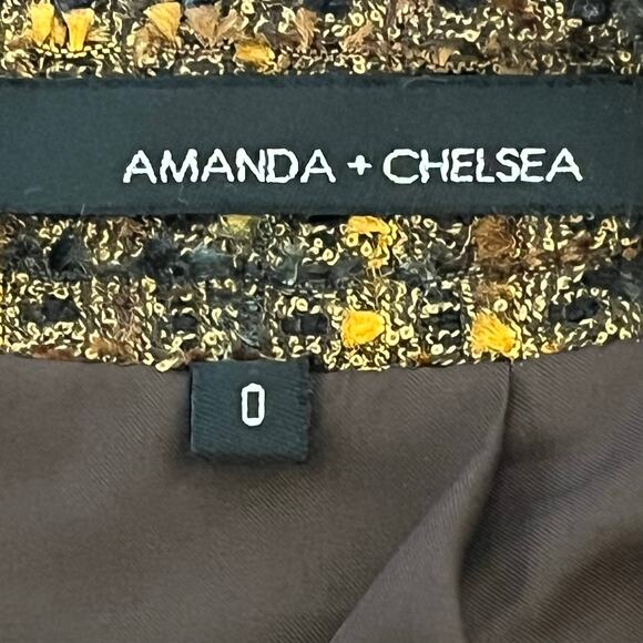 Amanda + Chelsea Brown Tweed Skirt Size 0 - Picture 6 of 10